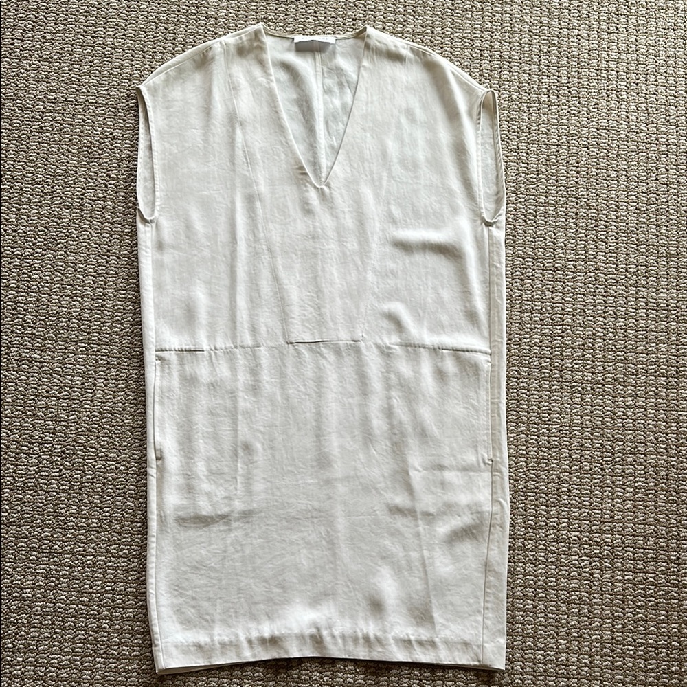Everlane Cream Sleeveless Dress